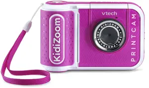 Digital camera VTech KidiZoom Print Cam pink (model 80-549154) for kids, photo capture and instant sticker printing