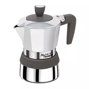 Moka pot Pedrini MyMoka induction Brown Stainless steel