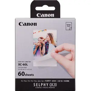 Photo paper Canon XC-60L — 5.4×8.5 cm format, pack of 60