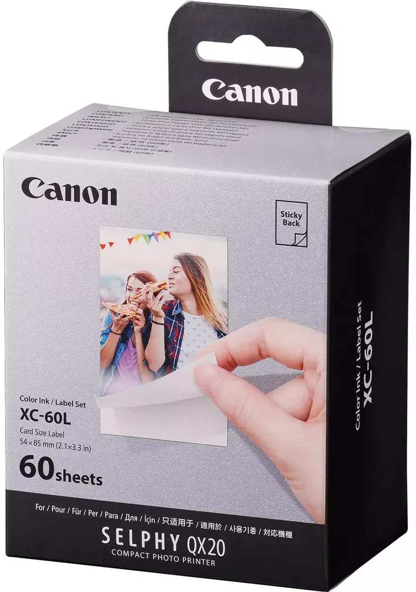 Photo paper Canon XC-60L — 5,4×8,5 cm, 60 gab. Photo 2
