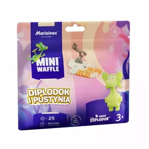 Bloki Mini vafeles - Diplodokss un tuksnesis 25 elementi