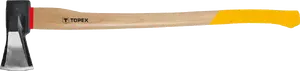 Топор с клином 2000 г деревянная рукоять, Topex TOP-05A148