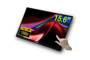 Verbatim PMT-15 Portatīvais skārienjutīgais datora monitors 15.6 Collas Full HD LCD 1920 x 1080 Pikseļi Matēts Melns