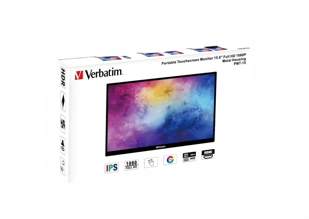 Портативный монитор Verbatim PMT-15 с сенсорным экраном Photo 6