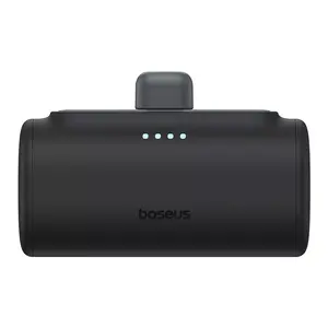 Portable charger Baseus Compact 5000mAh Li‑Ion, 20W, USB‑C, black, 80×40×26 mm