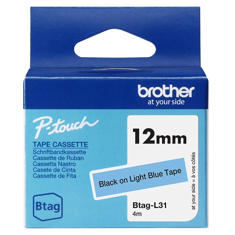 Etiķešu izgatavošanas lente Brother BTAG-L31 1