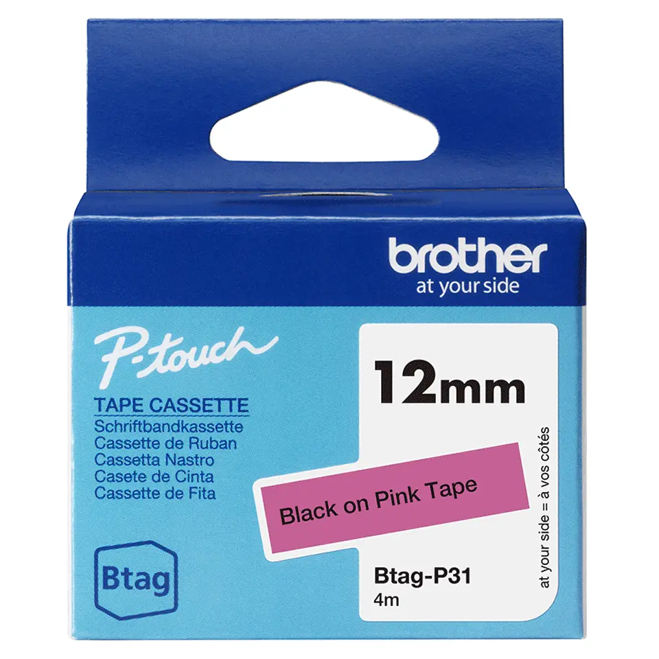 Marķēšanas lente Brother BTAG-P31 Melna uz