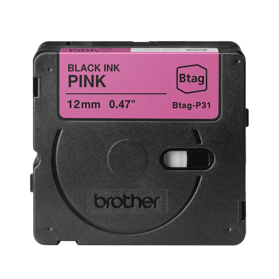 Лента Brother BTAG-P31 черный на розовом Photo 3