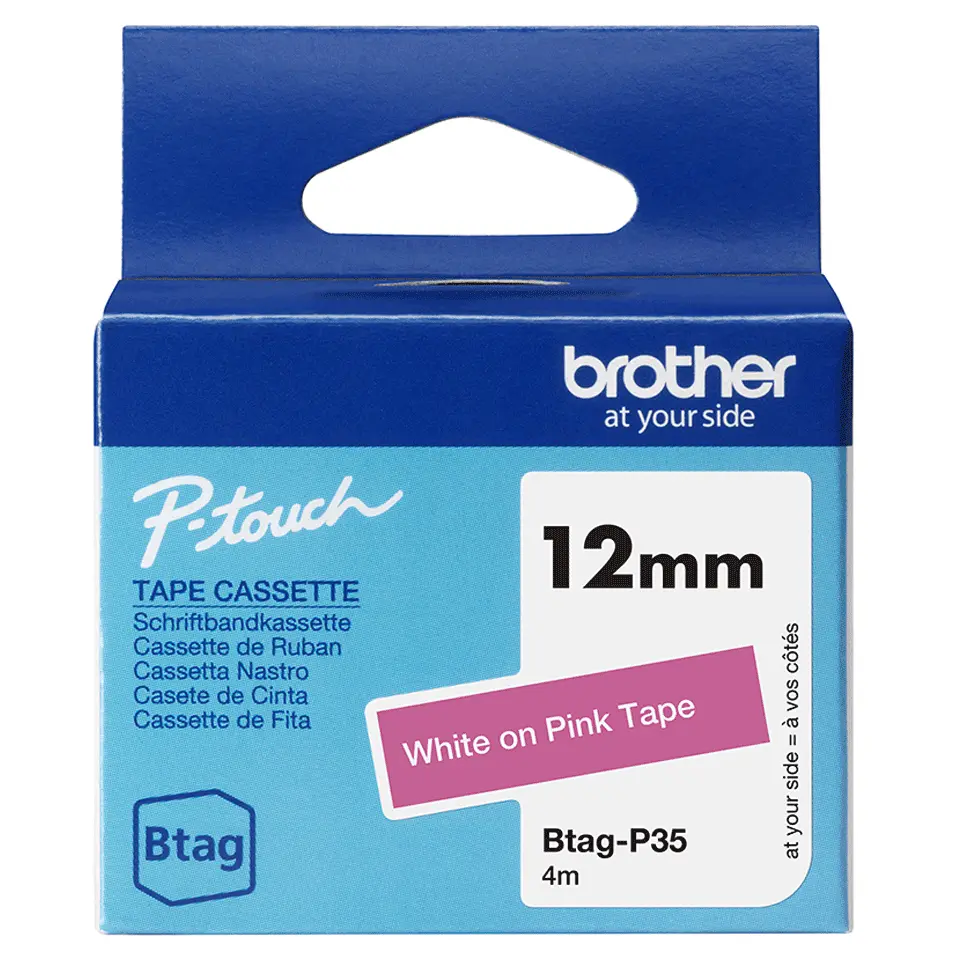 Marķēšanas lente Brother BTAG-P35 Balta uz