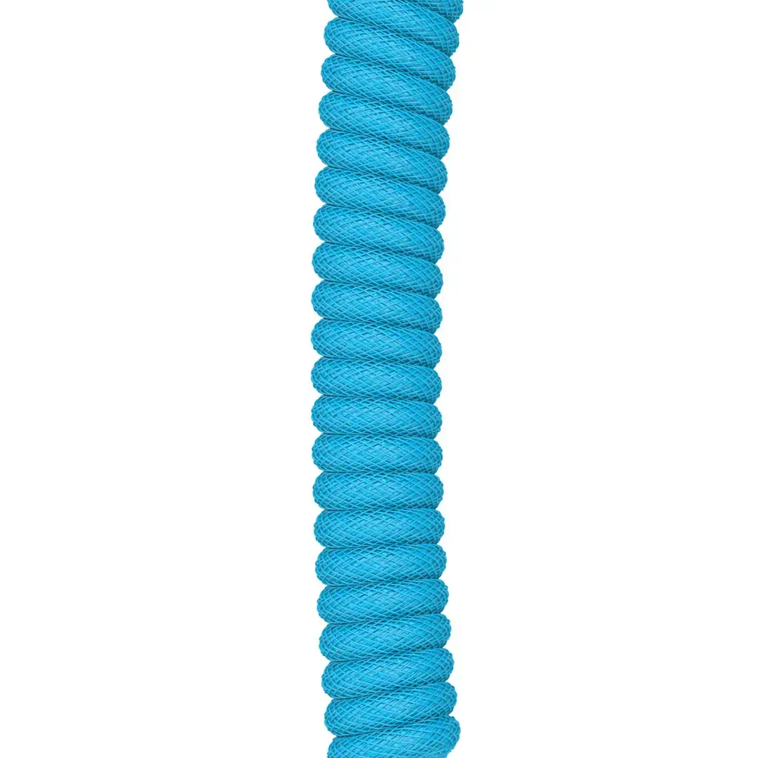 Spirālveida USB kabelis GLORIOUS GMMK Electric Blue Photo 3