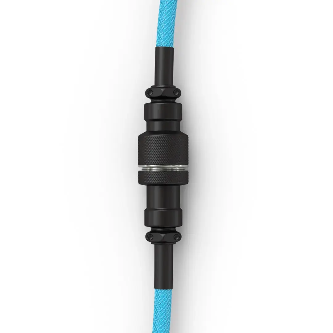 Spirālveida USB kabelis GLORIOUS GMMK Electric Blue Photo 4