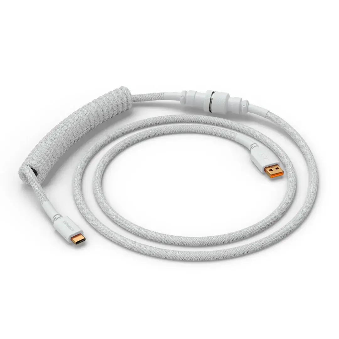 Coiled USB cable GLORIOUS GMMK Ghost White Photo 2