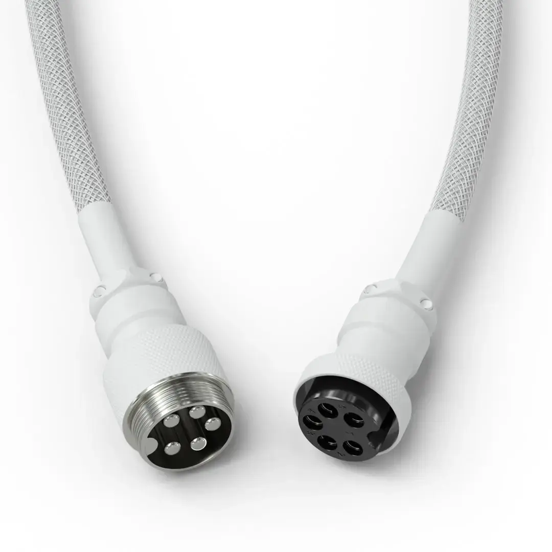 Coiled USB cable GLORIOUS GMMK Ghost White Photo 5