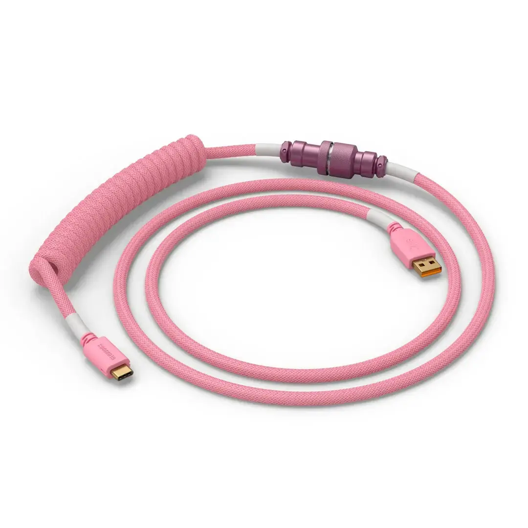 Spirālveida kabelis GLORIOUS GMMK Pixel Pink 1,5 m Photo 2