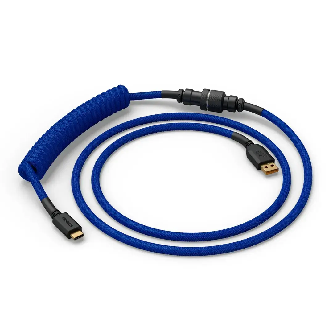 Vītots USB kabelis GLORIOUS GMMK Cobalt Blue Photo 2