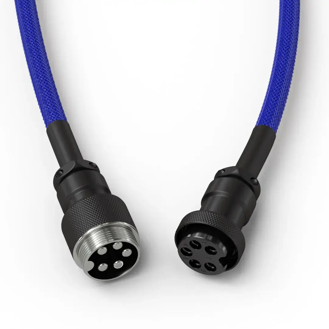 Vītots USB kabelis GLORIOUS GMMK Cobalt Blue Photo 5