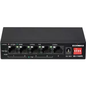 Коммутатор EDIMAX GS-1105PE 5-портовый PoE неуправляемый