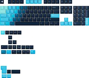Клавиши GLORIOUS GPBT Gradient Celestial Ice — набор PBT, печать dye-sublimation, ANSI раскладка