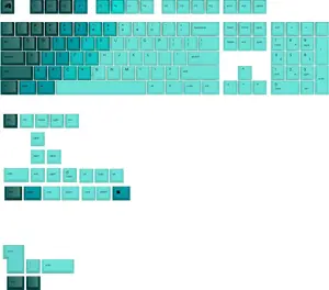 Клавиши GLORIOUS GPBT Gradient Rainforest ANSI Layout PBT Dye‑Sub
