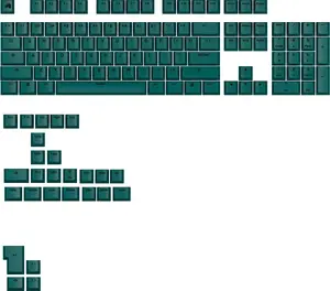 PBT taustiņu vāciņu komplekts ar dye-sub drukāšanu GLORIOUS GPBT Basics — ANSI izkārtojums, TGRN krāsa