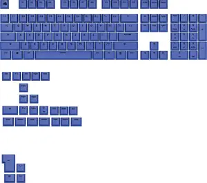 Keycap set GLORIOUS GPBT Basics Mana Blue — PBT, ANSI layout