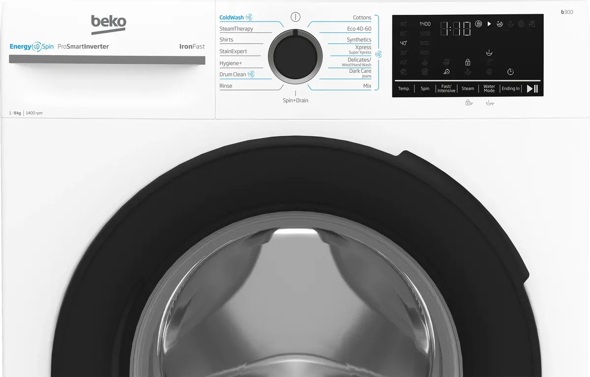 BEKO BM3WFSU49415WB стиральная машина 9 кг 1400 об/мин Photo 4