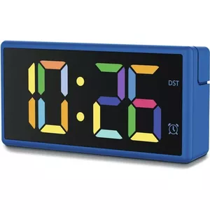 Цифровые будильник Hama Ibiza Синий LCD Батарея USB 150x34x73мм