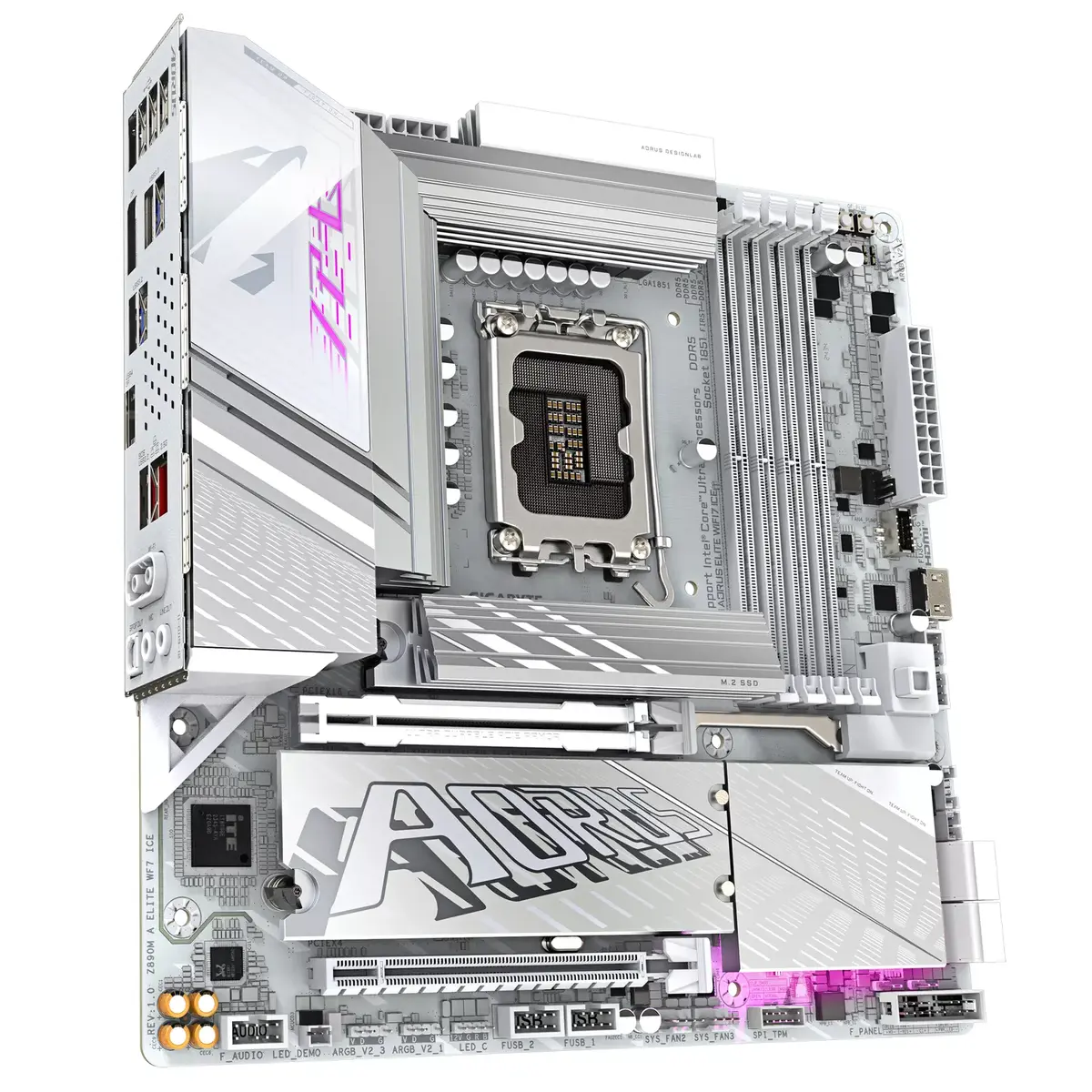 Материнская плата GIGABYTE Z890M AORUS ELITE WIFI7 ICE, Z890 Photo 3