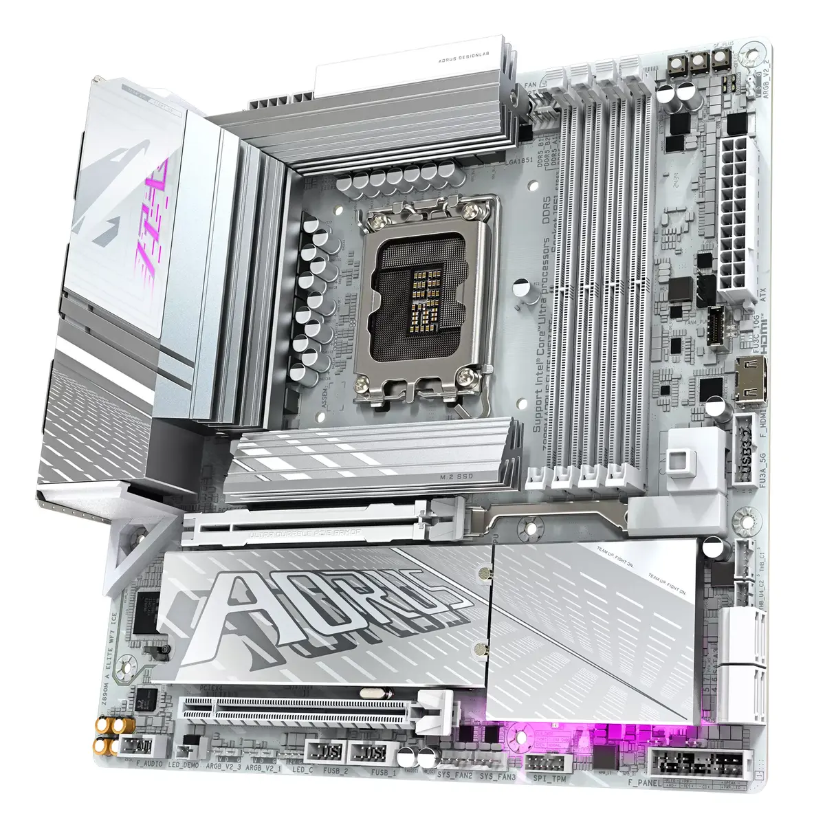 Материнская плата GIGABYTE Z890M AORUS ELITE WIFI7 ICE, Z890 Photo 4