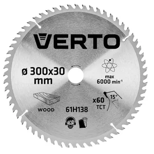 Диск пильный Verto 61H138, 1 шт., вес 974 г