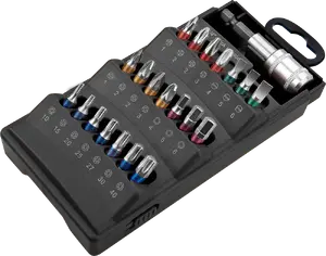 Screwdriver bits set GRAPHITE TOP-57H996, 22 pcs, assorted types and sizes