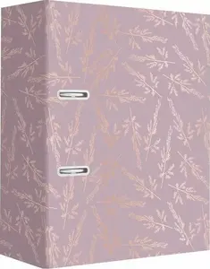 2-ring A4 binder INTERDRUK 75 mm spine width, pink