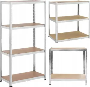 Стеллаж Funfit 4201 — 180 x 90 x 40 см, металлический складской шкаф
