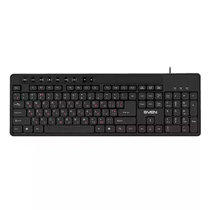 Wired keyboard SVEN KB-C3060 (black) — compact full-size layout, USB connection
