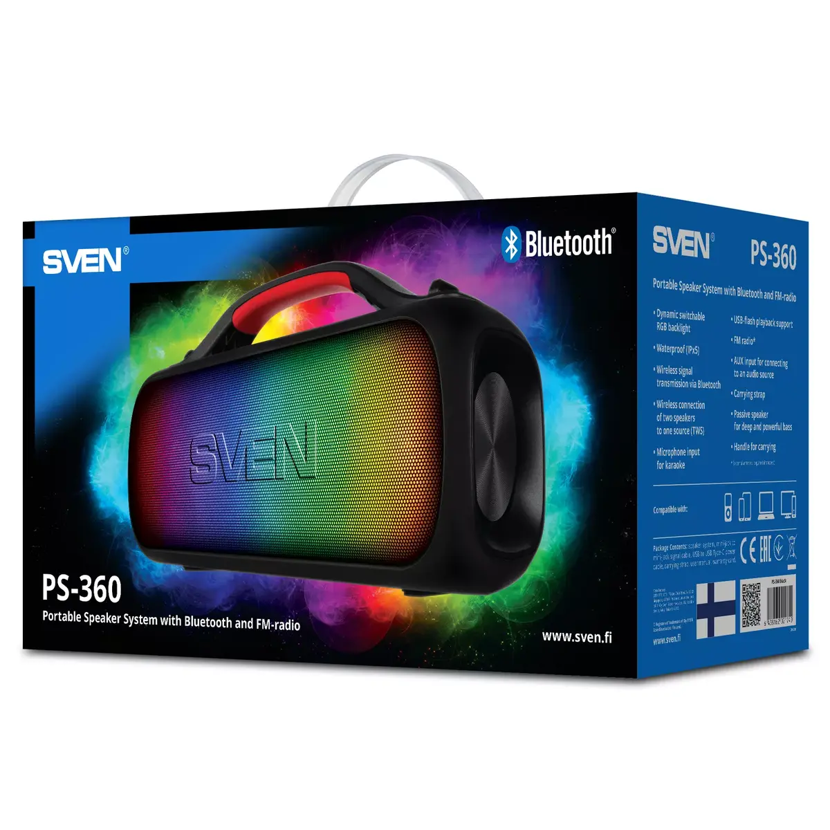 Mono portable speaker SVEN PS-360 SV-021740 Photo 12