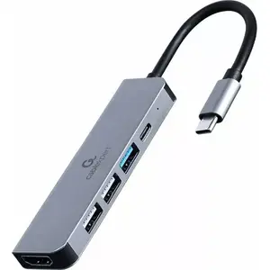 Gembird A-CM-COMBO5-03 laptop dock/port replicator Wired USB 3.2 Gen 1 (3.1 Gen 1) Type-C Silver