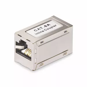 StarTech.com Shielded RJ45 Coupler Inline Cat6a F/F T568B Gold Plated Silver