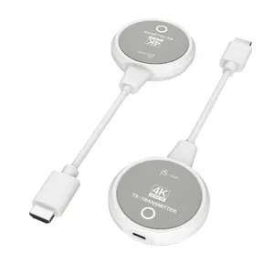 j5create JVAW75 4K Wireless Display HDMI Extender Grey and White supporting 1080p and 2160p video modes with included HDMI and USB cables