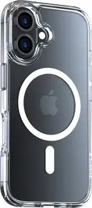 Clear case Torras DIAMOND-MAG SERIES for iPhone 16 MagSafe compatible, transparent protective cover