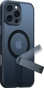 Torras PSTAND SPIN SERIES regulējams viegls statīvs iPhone 16 Pro — melns