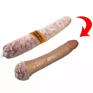 Dildo DIABLO PICANTE Mandeles forma Ekstra Salchichons