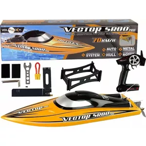 RC Boat LEANToys Łódź R/C Brushless ARTR SR 80 PRO Yellow — brushless ARTR model