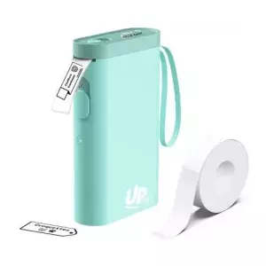 Pārvietojams etiķešu printeris Uprint UP21 Blue USB uzlādējams, kompakts termoprinteris
