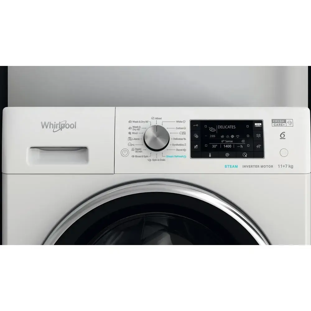 Стиральная машина с сушкой Whirlpool FFWDD1176258B 7 кг Photo 8
