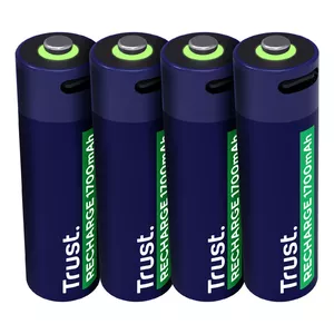 Rechargeable battery TRUST AA 1700 mAh 1.4 cm x 50 mm pack of 4 (model 25631)
