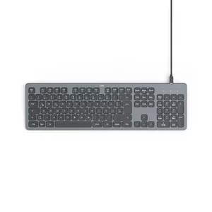 Hama CK-400 Keyboard Home/Office USB QWERTZ German Black Dark Grey