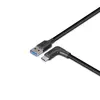 Lindy 1m USB 3.2 Type-A uz labās puses leņķa USB-C kabelis Photo 5