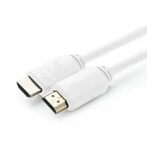 MicroConnect HDMI 2.0 kabelis vīrietis-vīrietis 1 m balts 4K izšķirtspēja apzeltīti kontakti audio atgriešanas kanāls