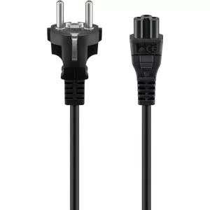 Power cable WENTRONIC 70765, mains lead, 2 m, black