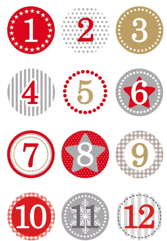 HERMA Stickers Advent calendar 1-24 Photo 2